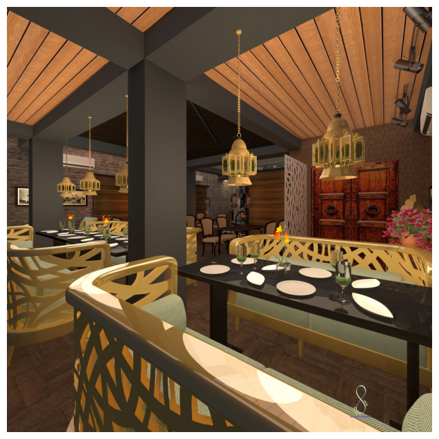 Restaurant Interior Render